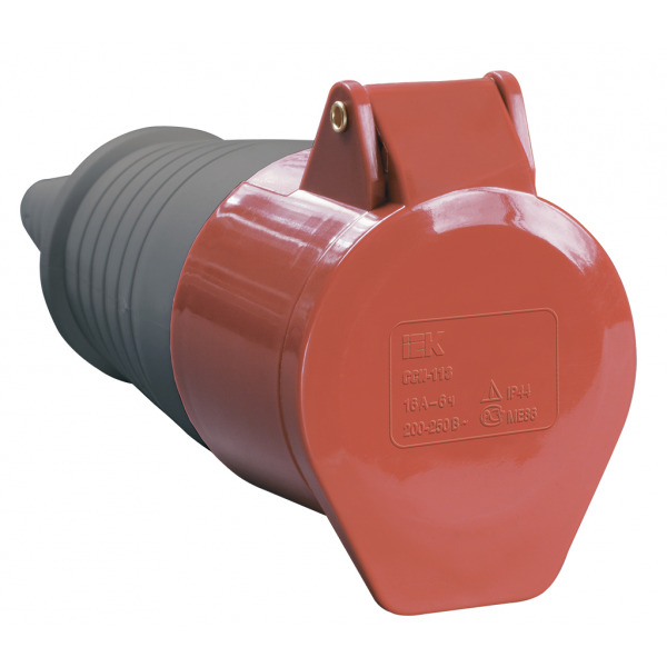 Розетка 225 силовая (переностная) 3Р+РЕ+N, 32А, 380В, IP44