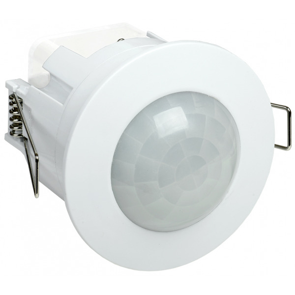 Датчик движения ИК (IEK) встраив (белый) 1100w 360* IP20 6 метров