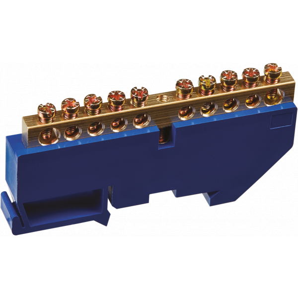 Шина нулевая на DIN  NBB-M69-10D/B (Синяя) (Navigator)