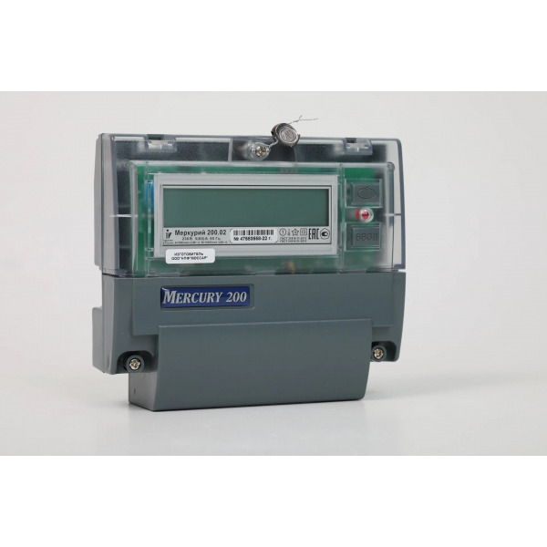 Счетчик эл/энергии Меркурий 200.02 однофазный 5(60)А (многотарифный)