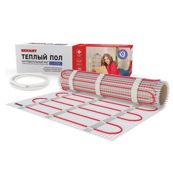 Теплый пол (мат) Rexant Classic RNX  4.0-600 (600 Вт) 4.0 м2