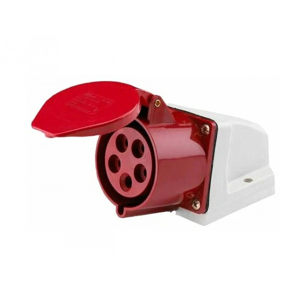 Розетка 125 силовая (стационарная) 3Р+РЕ+N, 32А, 380В, IP44