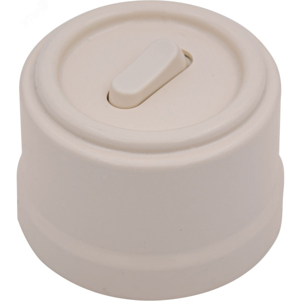 Ретро Выключатель Клавиша (1 клав 2 положения) Лизетта (песочн.зол.) Bironi